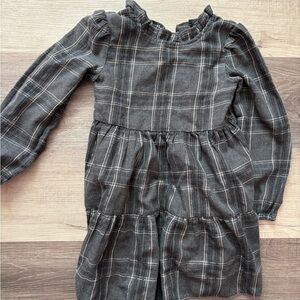 Cat & Jack Gray Plaid Casual Dress